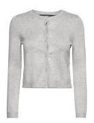 Vmglory Ls O-Neck Short Cardigan Ga Tops Knitwear Cardigans Grey Vero Moda