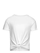 Kognew May Life S/S Knot Top Jrs Tops T-Kortærmet Skjorte White Kids Only