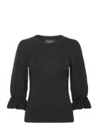 Jina Merino Sweater Tops Knitwear Jumpers Black Ella&il