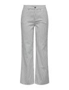 Onlmerle Hw Straight Stripe Pant Cc Pnt Bottoms Jeans Straight-regular Grey ONLY