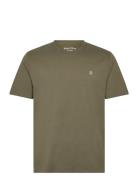 T-Shirts Short Sleeve Tops T-Kortærmet Skjorte Khaki Green Marc O'Polo