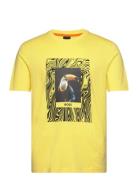 Te_Tucan Tops T-Kortærmet Skjorte Yellow BOSS