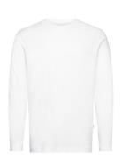 Slhaspen Ls O-Neck Tee Noos Tops T-Langærmet Skjorte White Selected Homme