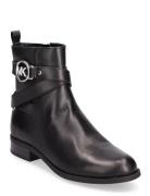 Rory Flat Bootie Shoes Boots Ankle Boots Ankle Boots Flat Heel Black Michael Kors