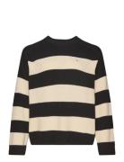 Crv Co Cardi Stitch C-Nk Swt Tops Knitwear Jumpers Black Tommy Hilfiger