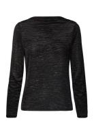 Fqdaya-Blouse Tops Blouses Long-sleeved Black FREE/QUENT