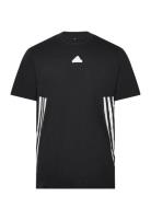 Future Icons 3 Stripes Tee Sport T-Kortærmet Skjorte Black Adidas Sportswear