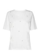 T-Shirt 1/2 Sleeve Tops T-shirts & Tops Short-sleeved White Gerry Weber Edition