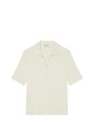 T-Shirts Short Sleeve Tops Blouses Short-sleeved Cream Marc O'Polo