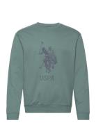 Uspa Sweat O Neck Frejlev Men Tops Sweatshirts & Hoodies Sweatshirts Blue U.S. Polo Assn.