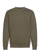 Lars Crew Organic / Recycled Blt Tops Sweatshirts & Hoodies Sweatshirts Khaki Green Kronstadt