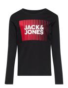 Jjecorp Logo Tee Play Ls O-Neck Mni Tops T-shirts Long-sleeved T-Skjorte Black Jack & J S