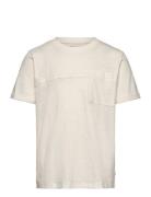 Cutline T-Shirt Tops T-Kortærmet Skjorte White Tom Tailor