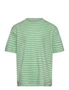 Over Striped T-Shirt Tops T-Kortærmet Skjorte Green Tom Tailor