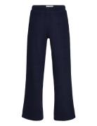 Structured Wide Leg Pants Bottoms Trousers Navy Tom Tailor