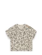 Muslin Baby Top Tops T-Kortærmet Skjorte Cream Garbo&Friends