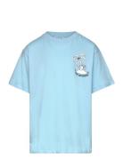 Riley Tops T-Kortærmet Skjorte Blue Molo
