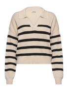 Nmfifi L/S Polo Neck Knit Fwd Noos Tops Knitwear Jumpers Cream NOISY MAY