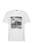 Graaf Linen Art Tee White Tops T-Kortærmet Skjorte White NEUW