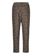 Estella Jacquard Trousers Bottoms Trousers Suitpants Black French Connection