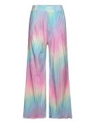 Trouser Jersey Plisse Rainbow Bottoms Trousers Multi/patterned Lindex