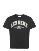 University T-Shirt Tops T-Kortærmet Skjorte Black Les Deux