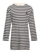 T-Shirt Dresses & Skirts Dresses Casual Dresses Long-sleeved Casual Dresses Navy Sofie Schnoor Baby And Kids