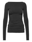 Lexi - Delicate Stretch Tops T-shirts & Tops Long-sleeved Black Day Birger Et Mikkelsen