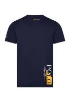Cotton Blend-Sle-Top Tops T-Kortærmet Skjorte Navy Polo Ralph Lauren Underwear
