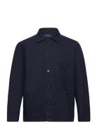 Classic Fit Garment-Dyed Overshirt Tops Overshirts Navy Polo Ralph Lauren
