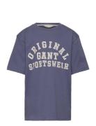Original Sportswear T-Shirt Tops T-Kortærmet Skjorte Blue GANT