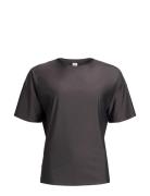 Velar Loose Tee Box Shine Tops T-shirts & Tops Short-sleeved Black Rethinkit