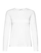 Long Sleeve Cotton T-Shirt Tops T-shirts & Tops Long-sleeved White Mango