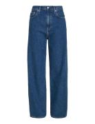 High Rise Relaxed Bottoms Jeans Straight-regular Blue Calvin Klein Jeans