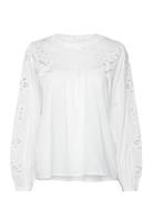 Mayll Blouse Ls Tops Blouses Long-sleeved White Lollys Laundry