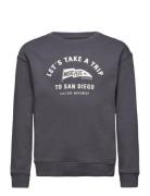 Message Cotton Sweatshirt Tops Sweatshirts & Hoodies Sweatshirts Grey Mango