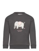 Printed Cotton Sweatshirt Tops Sweatshirts & Hoodies Sweatshirts Grey Mango