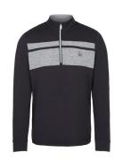 Lightweight 1/4 Zip Heritage Block Pullover Sport Sweatshirts & Hoodies Sweatshirts Black Original Penguin Golf