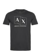 T-Shirt Tops T-Kortærmet Skjorte Black Armani Exchange