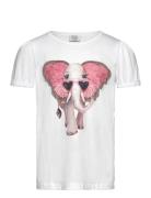 Antonia - T-Shirt Tops T-Kortærmet Skjorte White Hust & Claire