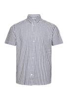 Bs Marino Modern Fit Shirt Tops Shirts Short-sleeved Blue Bruun & Stengade
