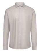 Bs Polamalu Modern Fit Shirt Tops Shirts Business Beige Bruun & Stengade