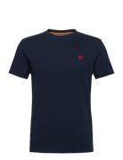 Dunstan River Short Sleeve Tee Dark Sapphire Designers T-Kortærmet Skjorte Blue Timberland