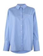 Tine Tops Shirts Long-sleeved Blue Six Ames
