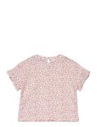 Floral Short-Sleeved T-Shirt Tops T-Kortærmet Skjorte Multi/patterned Mango