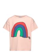 Rainbow T-Shirt Tops T-Kortærmet Skjorte Pink Bobo Choses