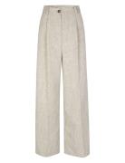 Haleymd Pants Bottoms Trousers Wide Leg Grey Modström