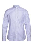 Oxford Stripe Tops Shirts Casual Blue Bosweel Shirts Est. 1937