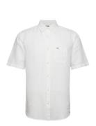 Ss 1 Pkt Shirt Tops Shirts Short-sleeved White Wrangler