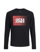 Jjecorp Logo Tee Play Ls O-Neck Noos Jnr Tops T-shirts Long-sleeved T-Skjorte Black Jack & J S